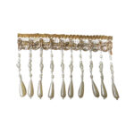 FRINGES 0439 COL : CREAM (75MM)