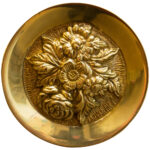 SOLID BRASS CURTAIN HOLDBACK 1201 COL: GOLD (80MM)