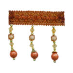 BEAD FRINGES 1478 COL: BROWN (75MM)
