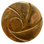 SOLID BRASS CURTAIN HOLDBACK 1535 COL: GOLD (60MM)