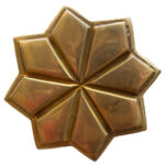 SOLID BRASS CURTAIN HOLDBACK 1537 COL: GOLD (60MM)