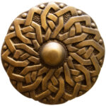 SOLID BRASS CURTAIN HOLDBACK 1618 COL: BRONZE (85MM)