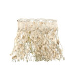 CUT FRINGES WITH BEADS 3294 COL: CREAM (110MM)