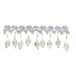 MANIK FRINGES 4229M COL: SILVER (40MM)