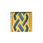 1 1/2 JACQUARD BORDER 431 COL: 6 (40MM)
