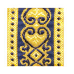 2 1/4 JACQUARD BORDER 433 COL: 565 (55MM)
