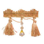 FRINGES WITH CRYSTAL 8638 COL: PEACH (105MM)