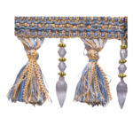 FRINGES WITH CRYSTAL 8750 COL: BLUE (105MM)