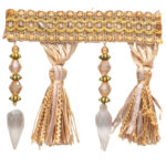 FRINGES WITH CRYSTAL 8750 COL: LT PEACH (105MM)