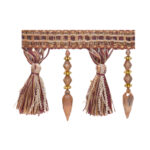 FRINGES WITH CRYSTAL 8750 COL: MAROON (105MM)