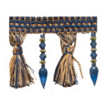 FRINGES WITH CRYSTAL 8750 COL: NAVY (105MM)