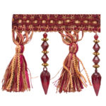 FRINGES WITH CRYSTAL 8750 COL: WINE (105MM)