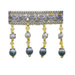 MELIA BEADS FRINGES 88335 COL: SILVER (80MM)