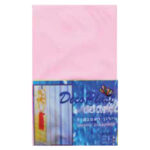 PVC SHOWER CURTAIN COL: PINK (180CM X 180CM)