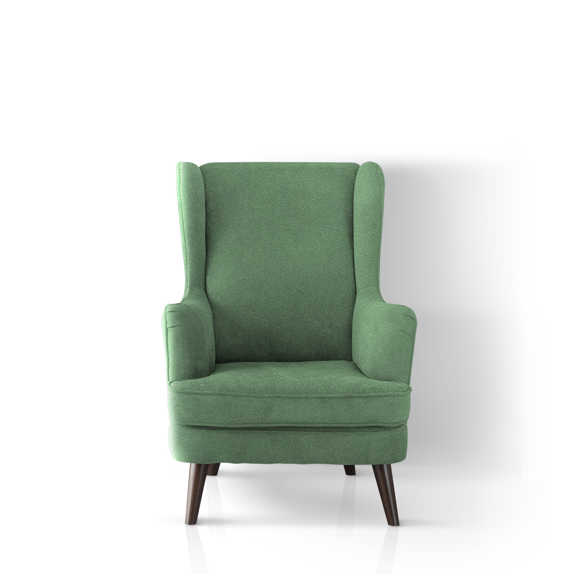 Empty living room with blue sofa, plants and table on empty whit UPHOLSTERY UP8715 - Image 1